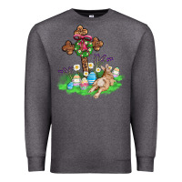 Charcoal Heather religious easter bunny cross Premium Sweatshirt - AdoDesignShop