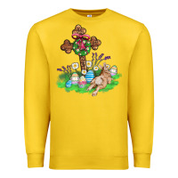 Lemon religious easter bunny cross Premium Sweatshirt - AdoDesignShop