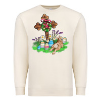 Sandshell religious easter bunny cross Premium Sweatshirt - AdoDesignShop