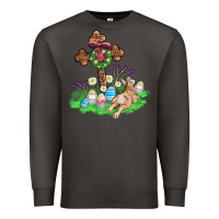 Smoke religious easter bunny cross Premium Sweatshirt - AdoDesignShop