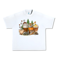 White coffee cups tiger with coffee beans Urban Heavy Tee - texasbilliewilder
