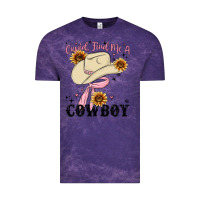 Cloud Purple cupid find me a cowboy Vintage Tee - MaliasSmallBusiness