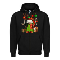 Black christmas afro gnomes Zipper Hoodie - FaDigitalArtStudio