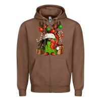 Chestnut christmas afro gnomes Zipper Hoodie - FaDigitalArtStudio