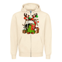 Sandshell christmas afro gnomes Zipper Hoodie - FaDigitalArtStudio