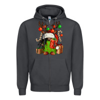 Smoke christmas afro gnomes Zipper Hoodie - FaDigitalArtStudio