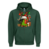 Sports Green christmas afro gnomes Zipper Hoodie - FaDigitalArtStudio