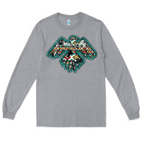 Heather Grey western thunderbird Long Sleeve Tee - RanaPortraitStore