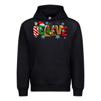 Black Christmas Believe Urban Hoodie - MaliasSmallBusiness