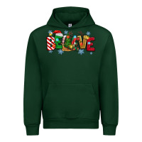 Foreset Green Christmas Believe Urban Hoodie - MaliasSmallBusiness