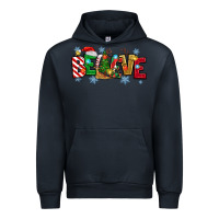 Navy Christmas Believe Urban Hoodie - MaliasSmallBusiness