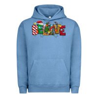 Pigment Pebble Blue Christmas Believe Urban Hoodie - MaliasSmallBusiness
