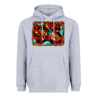 Heather Grey Christmas rodeo cowboy Heavyweight Hoodie - JahusDesignShop