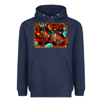 Navy Christmas rodeo cowboy Heavyweight Hoodie - JahusDesignShop