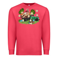 Cardinal easter truck with bunny Premium Sweatshirt - AdoDesignShop