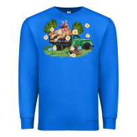 True Royal easter truck with bunny Premium Sweatshirt - AdoDesignShop