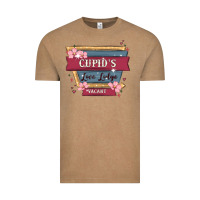 Vintage Coffee cupid's love lodge Vintage Tee - MaliasSmallBusiness
