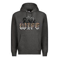 Charcoal Heather race wife Premium Hoodie - MaliasSmallBusiness
