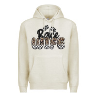 Oatmeal Heather race wife Premium Hoodie - MaliasSmallBusiness