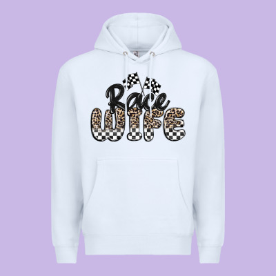Race Wife Premium Hoodie Designed By Maliassmallbusiness