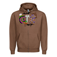 Chestnut otr Zipper Hoodie - CowhideDigitalArt