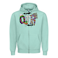 Seafoam otr Zipper Hoodie - CowhideDigitalArt