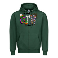 Sports Green otr Zipper Hoodie - CowhideDigitalArt