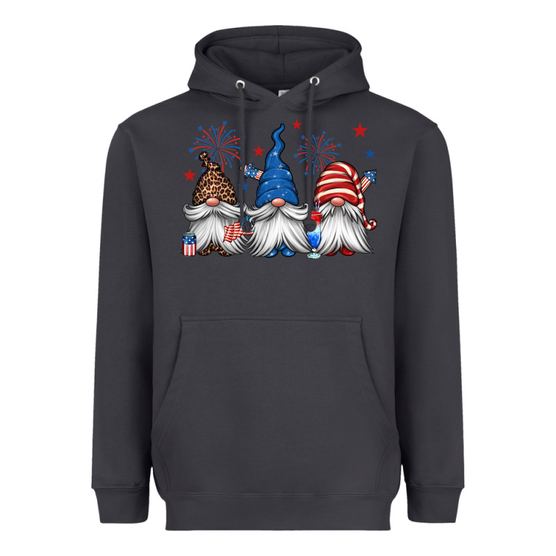 4th Of July Gnomes Heavyweight Hoodie by Jasminsmagicworld | Teevron