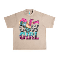 French Oak cow girl Urban Heavy Tee - texasbilliewilder