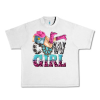 Lunar Rock cow girl Urban Heavy Tee - texasbilliewilder