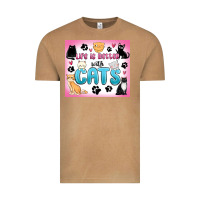 Vintage Camel life is better with cats Vintage Tee - MaliasSmallBusiness