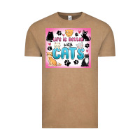 Vintage Coffee life is better with cats Vintage Tee - MaliasSmallBusiness