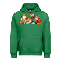 Emerald Fall Gnome Coffee Cups Urban Hoodie - MaliasSmallBusiness