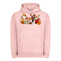 Pigment Salmon Fall Gnome Coffee Cups Urban Hoodie - MaliasSmallBusiness