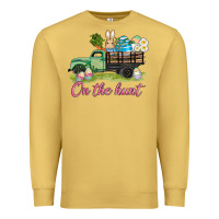 Antique Gold easter on the hunt Premium Sweatshirt - AdoDesignShop