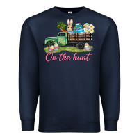 Navy easter on the hunt Premium Sweatshirt - AdoDesignShop
