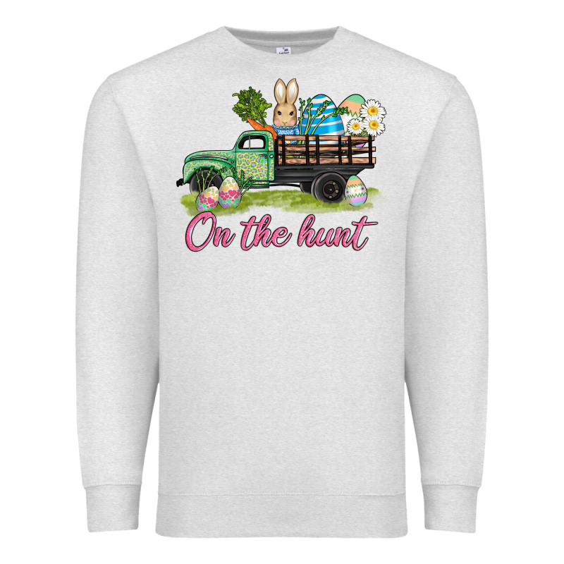 Easter On The Hunt Premium Sweatshirt by AdoDesignShop | Teevron