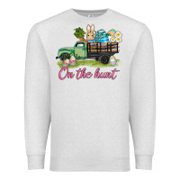 Oatmeal Heather easter on the hunt Premium Sweatshirt - AdoDesignShop