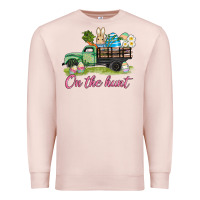 Pale Pink easter on the hunt Premium Sweatshirt - AdoDesignShop