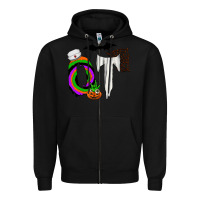 Black ot Zipper Hoodie - CowhideDigitalArt