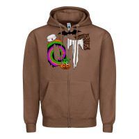 Chestnut ot Zipper Hoodie - CowhideDigitalArt