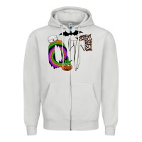 Dove Grey ot Zipper Hoodie - CowhideDigitalArt