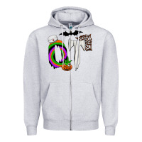 Heather Grey ot Zipper Hoodie - CowhideDigitalArt