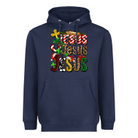 Navy jesus jesus jesus Heavyweight Hoodie - AdoDesignShop