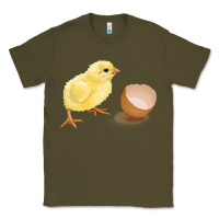 Army Green chick with egg Classic Tee - RanaPortraitStore
