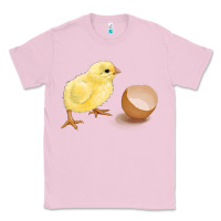 Bubblegum Pink chick with egg Classic Tee - RanaPortraitStore