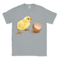 Heather Grey chick with egg Classic Tee - RanaPortraitStore
