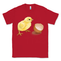 Red chick with egg Classic Tee - RanaPortraitStore