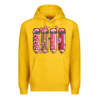 Lemon valentine' day teacher school pencils Premium Hoodie - MaliasSmallBusiness