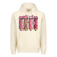 Sandshell valentine' day teacher school pencils Premium Hoodie - MaliasSmallBusiness